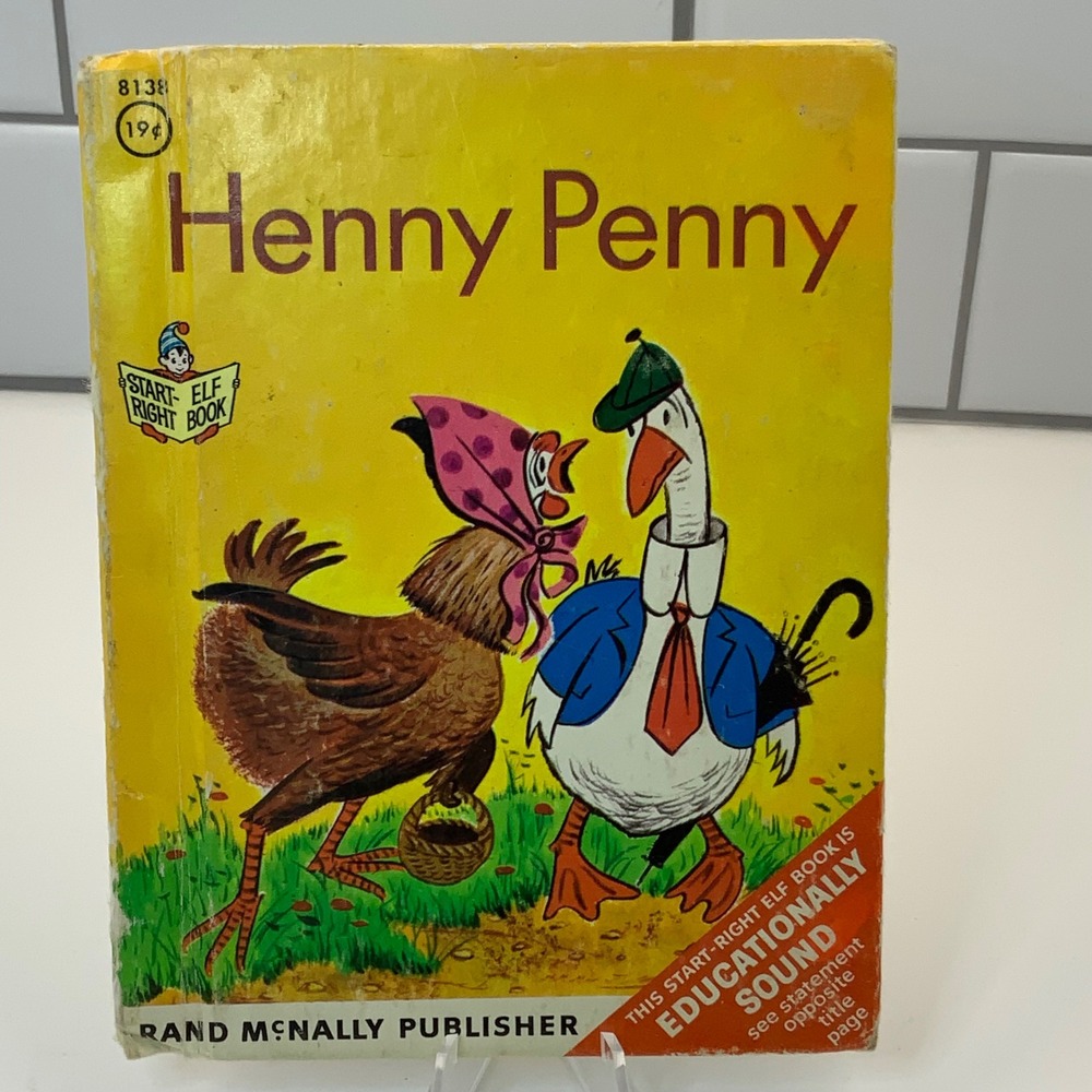 Vintage 1966 Henny Penny Rand McNally Start-Right Elf Book Wallace Wadsworth